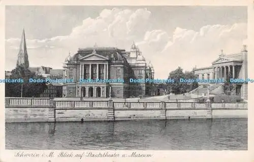 R438079 Schwerini M Blick auf Staatstheater u Museum Nr 109 Der Schriftzug Nr 6100