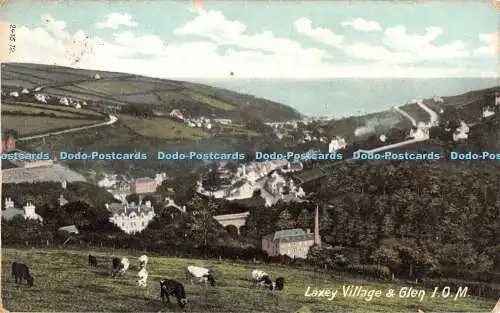 R438095 2413 12 Laxey Village and Glen I O M Hartmann 1904