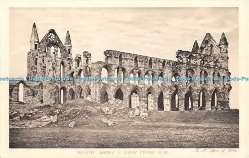 R442683 Whitby Abbey Blick vom S W H M Büro der Werke The Rembrandt Intaglio Pr