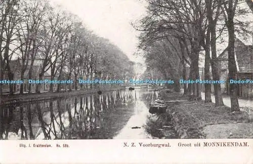 R442721 N Z Voorburgwal Groet uit Monnikendam J Krabbendam No 589