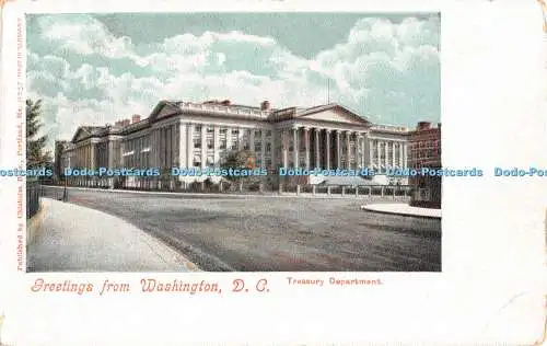 R440338 Grüße vom Washington D C Treasury Department Chisholm Bros Nr 37