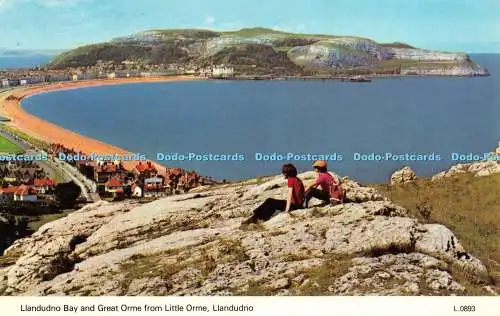 R440467 Llandudno Bay and Great Orme from Little Orme Llandudno L0893 Dennis