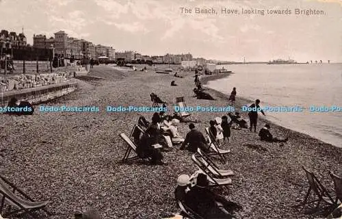 R443016 Hove The Beach mit Blick nach Brighton The Brighton Palace Serie 41 Nr.