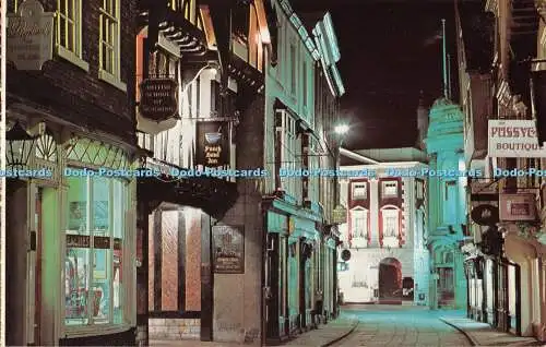 R443054 York Stonegate bei Nacht Foto Precision Colourmaster International