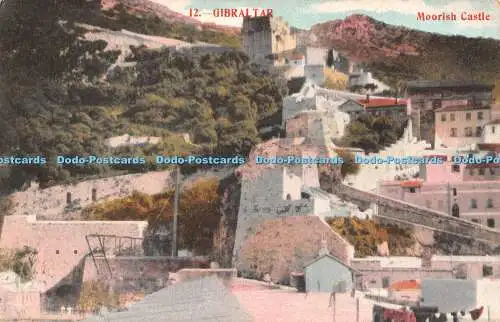 R443182 Gibraltar Maurische Burg Postkarte