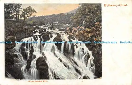 R443247 Bettws y Coed Upper Swallow Falls Peacock 1903