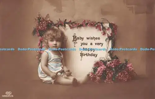 R440935 Baby wünscht alles Gute zum Geburtstag E A Schwerdtfeger RP