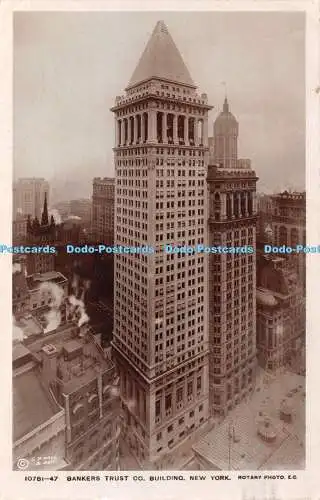 R441078 G P Hall 10781 47 Bankers Trust Co Gebäude New York Rotary Foto Franco