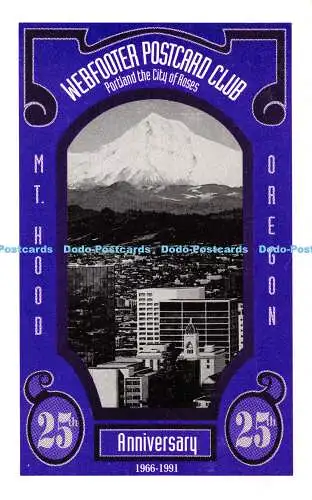 R441100 Webfooter Postkarte Club Portland die Stadt der Rosen 25 Jahre 1966