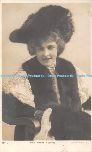 R443751 167 L Miss Madge Lessing Rotary Photo Hat 1906