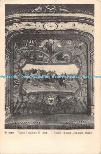 R444066 Salerno Teatro Comunale G Verdi Il Sipario dipinse Domenico Morelli 4789