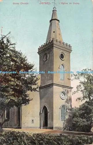 R444168 Gorey Church Jersey LEglise de Gorey P 5544 Peacock Autochrom Pictorial