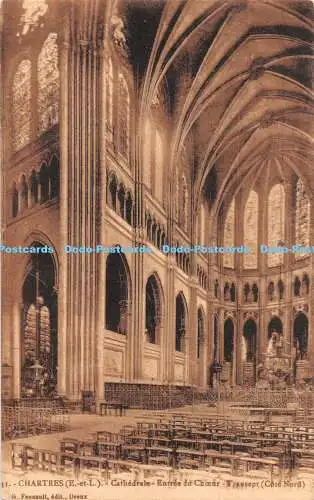 R444493 31 Chartres E et L Cathedrale Entree du Choeur Transept Cote Nord G Fouc