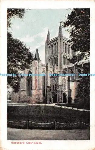 R445177 Hereford Cathedral Postkarte