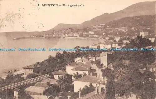 R447056 1 Menton Vue generale Lemaitre 1926