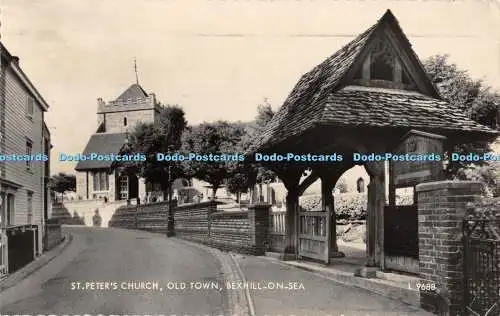 R449157 St Peters Church Old Town Bexhill on Sea L9688 RP Valentines 1963