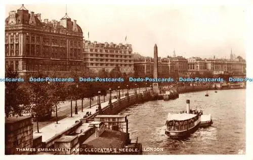 R449204 Thames Embankment and Cleopatras Needle London 21 RP