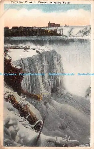 R445300 Niagarafälle Terrapin Point im Winter