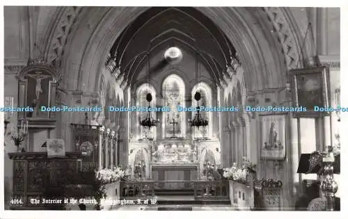 R449326 4914 Das Innere der Kirche Whippingham I of W RP Nigh