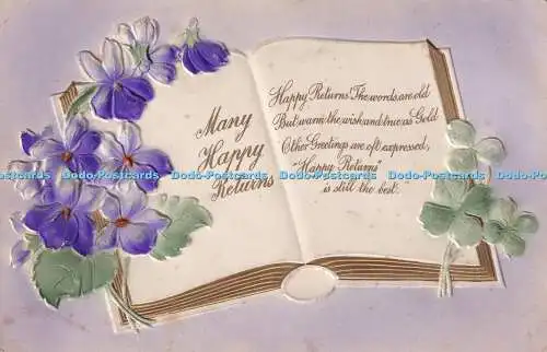 R445482 Viele Happy Retouren Buch und blaue Blumen B V Nr 5805