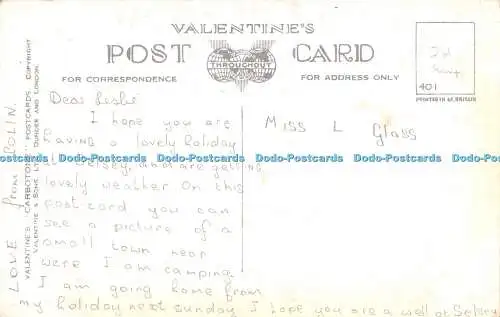 R447377 Innenhafen Polperro G 1510 Valentinstag Carboton Postkarte
