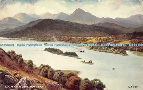 R449490 Loch Oich and Ben Teigh A 686 Art Colour Edward H Thompson Valentines