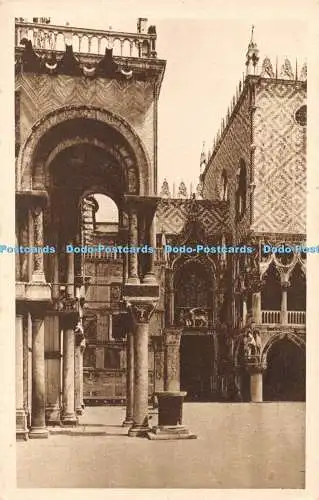 R449608 Venezia Palazzo Ducale Porte della Carta Calcocromia I G D A Novara