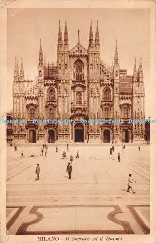 R449612 Milano Il Sagrato ed il Duomo Fratelli Marco