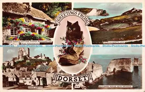 R447604 Grüße aus Dorset Corfe Castle Lulworth Cove Thunder and Clayden Sun