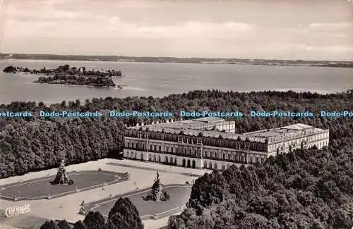 R445784 Cekade Königsschloss Herrenchiemsee mit Fraueninsel Aqfa Originalfoto Auto