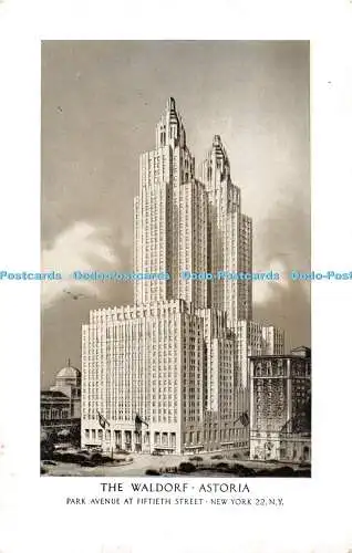 R451510 The Waldorf Astoria Park Avenue at Fiftieth Street New York Richtone Exc