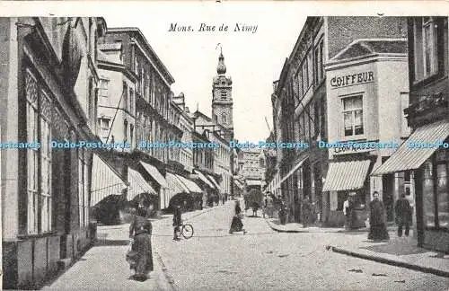 R447669 Mons Rue de Nimy N und F Postkarte 1919