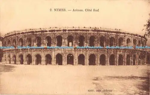R447692 Nîmes Arenes Cote Sud Des Arenes Postkarte