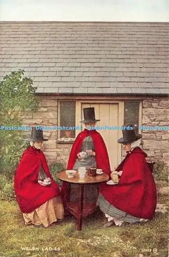 R449770 Welsh Ladies 10053 Valesque Postcard Valentines 1955