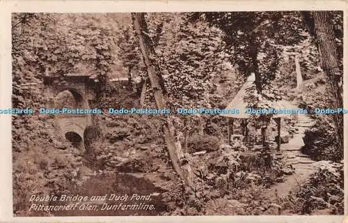 R447738 Dunfermline Double Bridge and Duck Pond Pittencrieff Glen Davidson Gloss