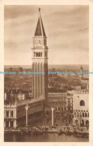 R449801 Venezia La piazzetta e il campanile Calcocromia I G D A