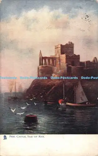 R449808 Peel Castle Isle of Man Tuck Oilette 781 1904