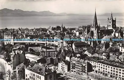 R445905 543 Lausanne Vue generale O Sartori Lausanne 1948