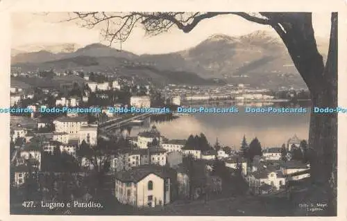 R451649 Lugano e Paradiso Ditta G Mayr Postkarte