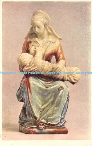 R451740 Krankenschwester und Kind glasiertes Steingut Gruppe Französisch Max Jaffe 1979