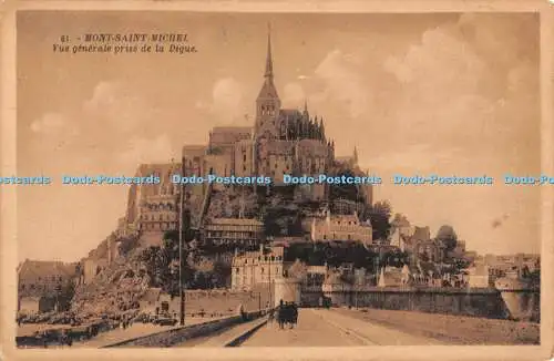 R446031 61 Mont Saint Michel Vue generale prise de la Digue G Artaud