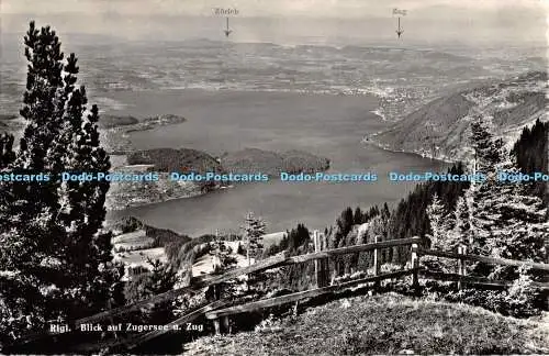 R446048 Rigi Blick auf Zugersee u Zug 8660 Globetrotter G m b H Luzern