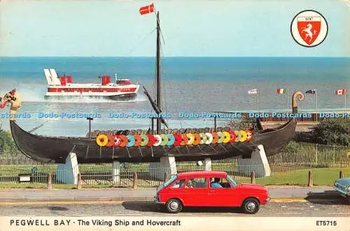 R446117 Pegwell Bay The Viking Ship and Hovercraft ET5715 Elgate 1982