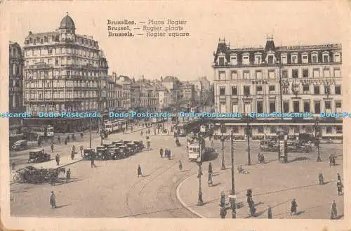 R446170 Brüssel Rogier eckig Brussel Bruxelles Place Rogier Rogier Platten