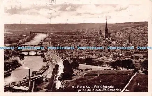 R446188 8 Rouen Vue Generale prise de la cote Ste Catherine LL RP C A P 1938
