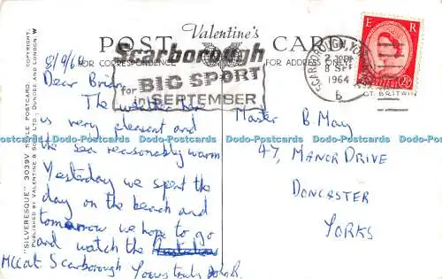 R446219 The Sands Filey H 9331 Silveresque 3039V Style Valentines 1964