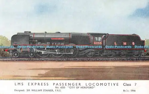 R446275 LMS Express Personenzuglokomotive Class 7 No 6255 City of Hereford Sir Wi