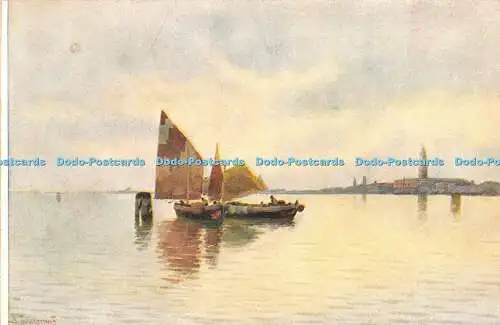 R453414 Boote Gemälde Postkarte A Scrocchi 1931 4304 9