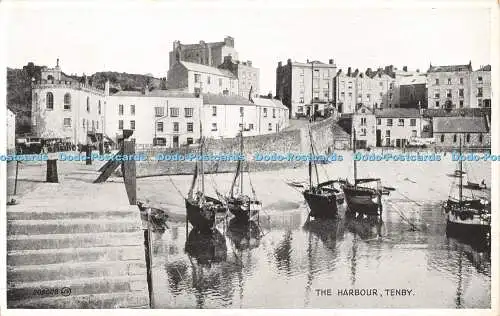 R446281 209008 The Harbour Tenby Valentines Silveresque Postkarten