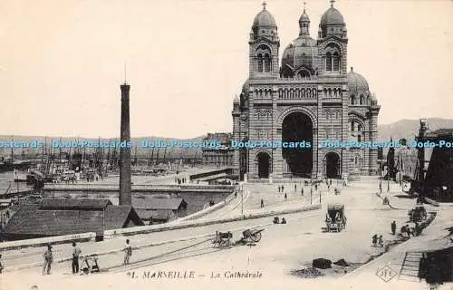 R448172 Marseille La Cathedrale J F E Postkarte